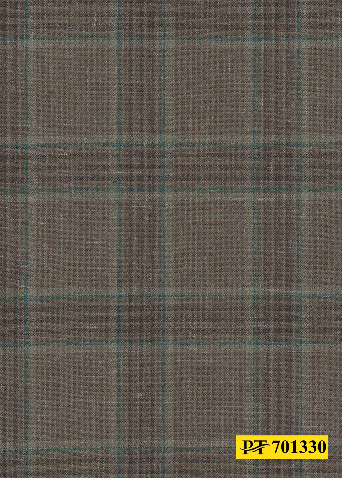 701330/P3-22127 Brown With Green Check Jacket Fabric