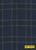 701332/P3-22129 Navy With Brown Check Suit Fabric