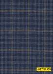 701338/P3-22135 Navy With Brown Check Jacket Fabric