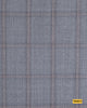 704015/P3-17870 Light Grey With Orange Check Jacket Fabric