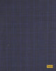 704018/P3-17873 Dark Grey With Blue Check Jacket Fabric