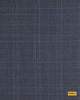704021/P3-17876 Grey With Blue Check Jacket Fabric