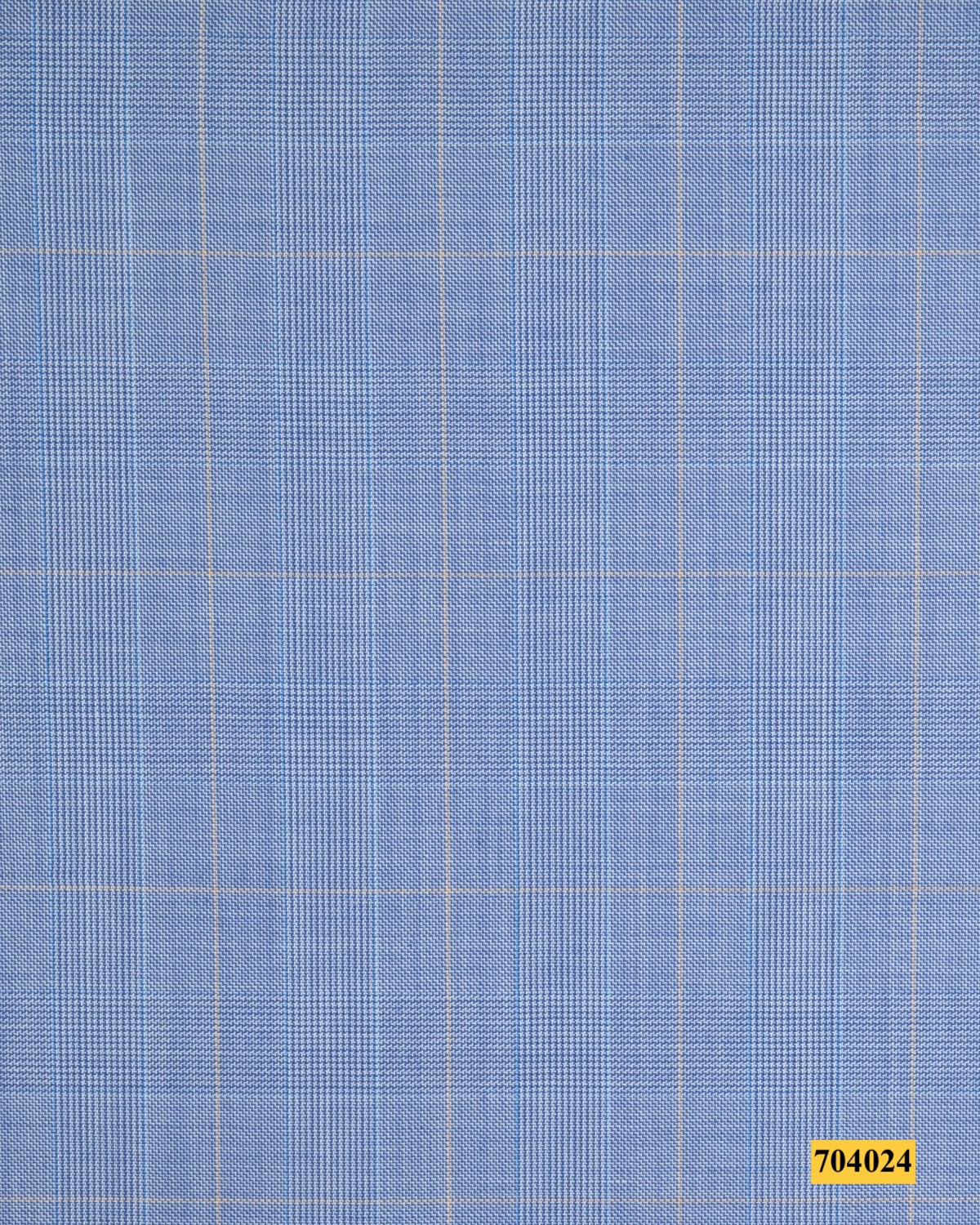 704024/P3-17879 Light Blue With Tan Check Jacket Fabric