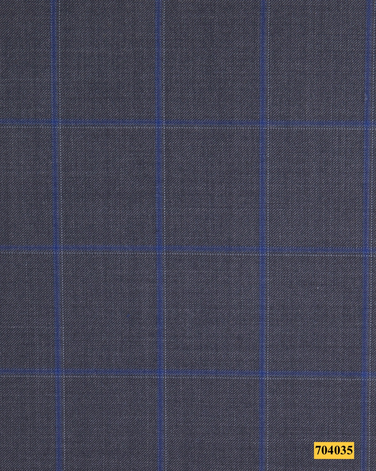 704035/P3-17890 Grey With Blue Check Jacket Fabric