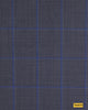 704035/P3-17890 Grey With Blue Check Jacket Fabric