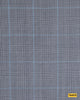 704039/P3-17894 Grey With Electric Blue Check Jacket Fabric