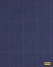 704043/P3-17898 Dark Blue With Purple Check Jacket Fabric
