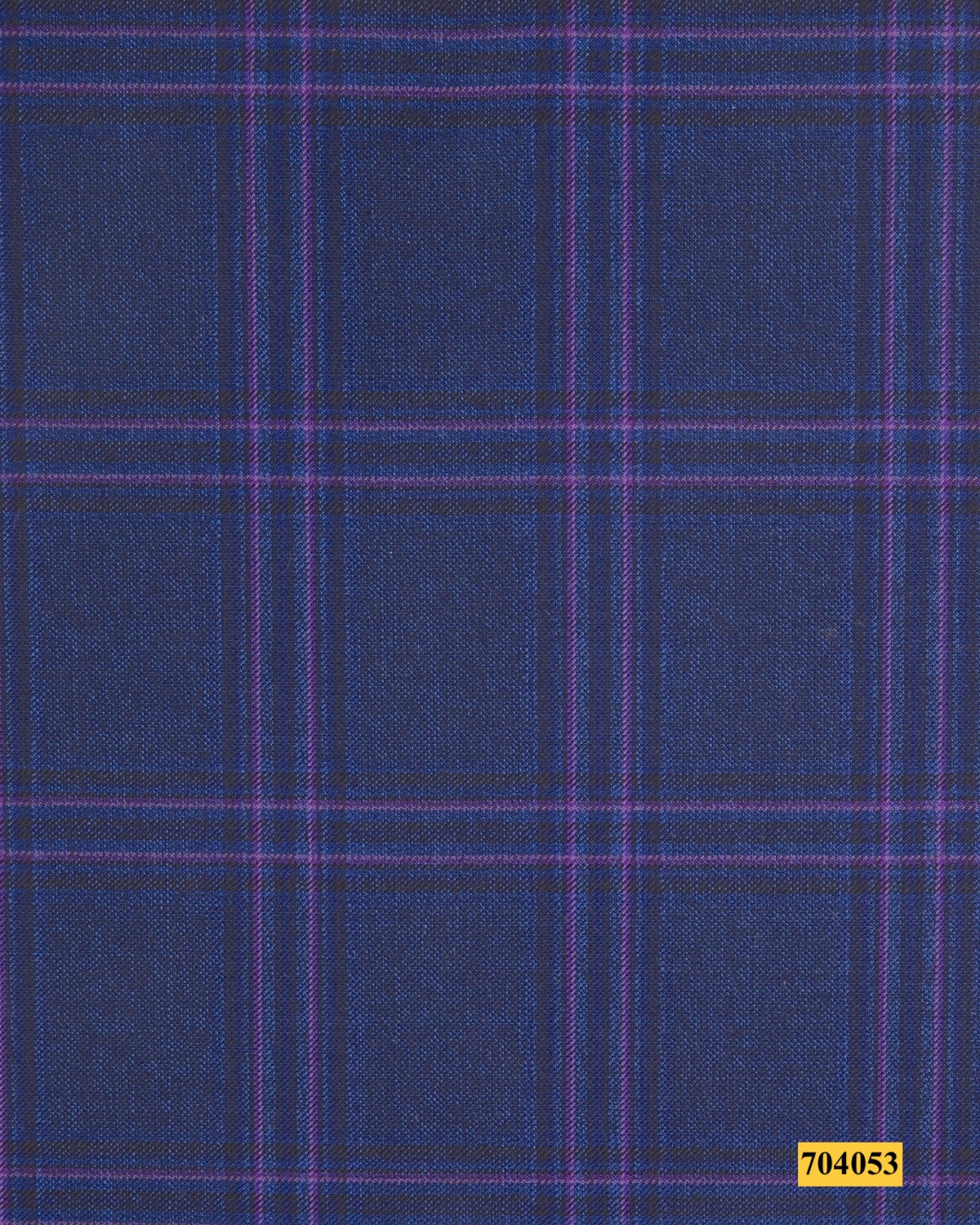 704053/P3-17908 Dark Blue With Purple Check Jacket Fabric