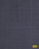 704067/P3-17922 Dark Grey With Purple Check Jacket Fabric