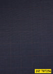 707256/P3-20768 Aegean Blue With Brown Check Jacket Fabric