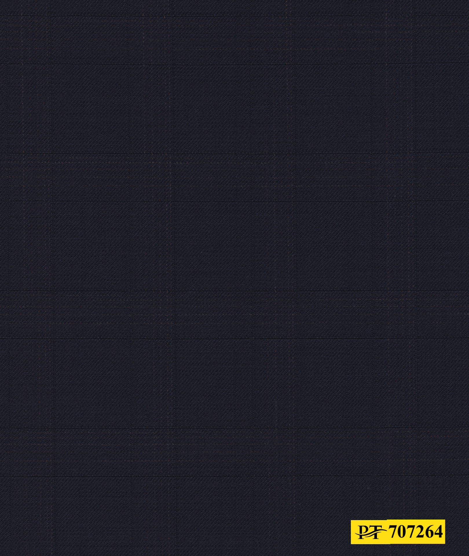 707264/P3-21902 Midnight Blue With Brown Check Suit Fabric