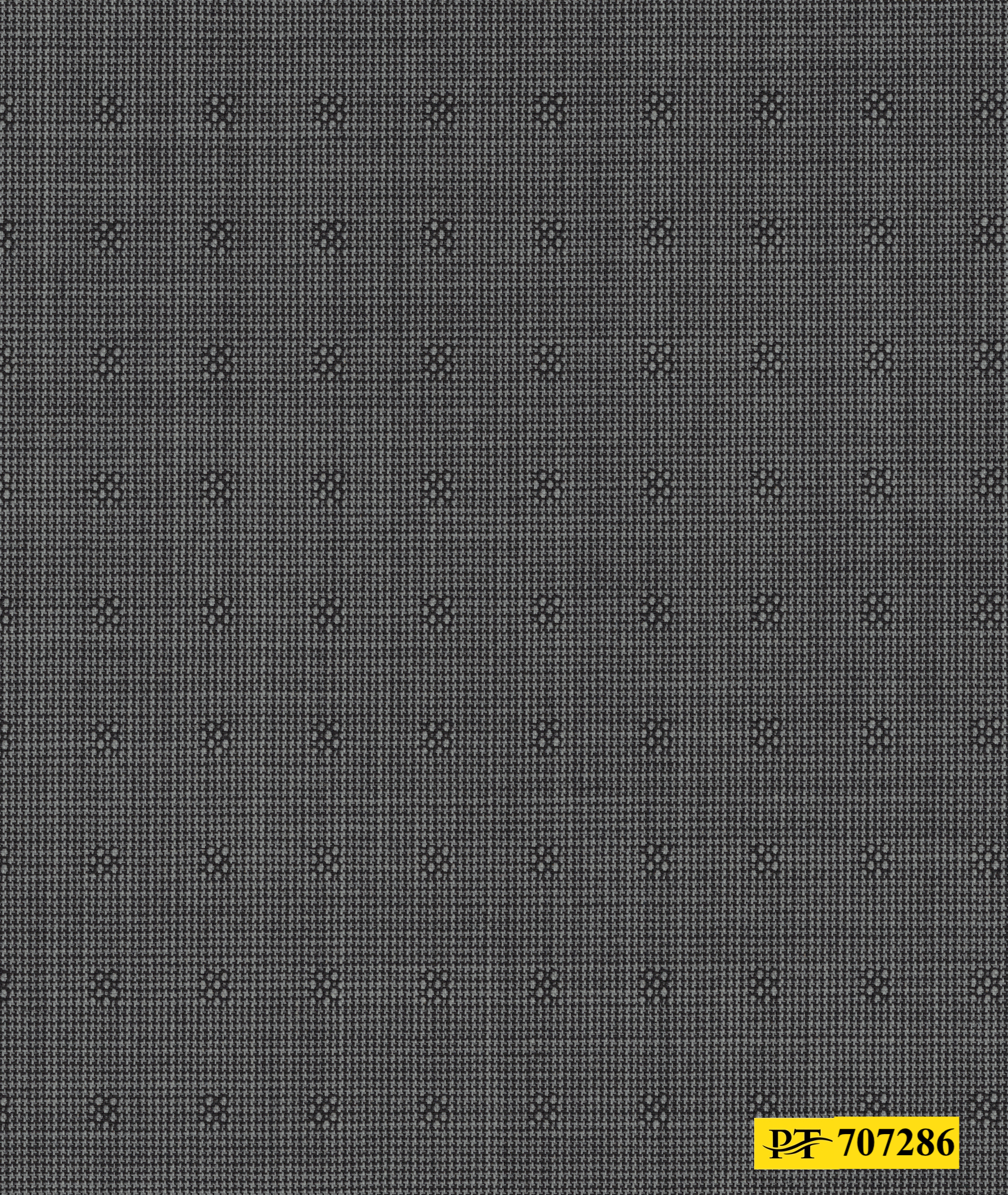 707286/P3-21924 Light Grey With Flower Pattern Jacket Fabric