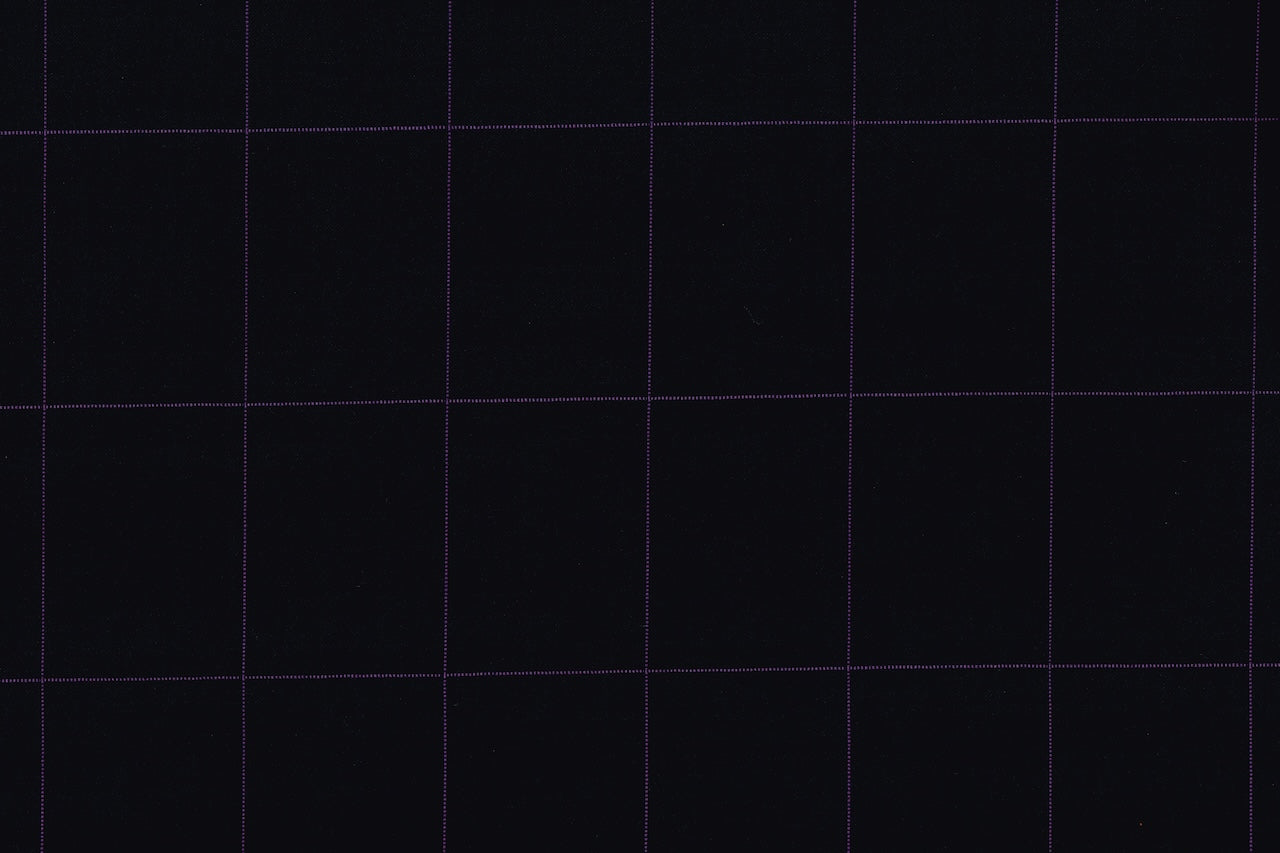 71121-2/10311 Dark Blue With Purple Windowpane Suit Fabric