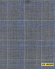 802005/P3-20896 Light Grey With White and Blue Check Suit Fabric