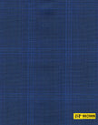 802008/P3-20899 Royal Blue With Light Blue Check Pants Fabric