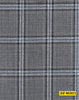 802011/P3-20902 Grey With Black & Light Blue Check Pants Fabric