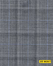 802017/P3-20908 Light Grey With Silver and Blue Check Suit Fabric
