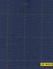 802022/P3-20913 Navy With Bronze Check Vest Fabric