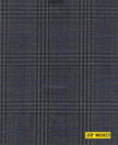 802023/P3-20914 Charcoal Grey With Black & Blue Check Vest Fabric