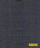 802023/P3-20914 Charcoal Grey With Black & Blue Check Vest Fabric