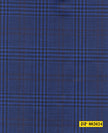802024/P3-20915 Royal Blue With Black and Burgundy Check Suit Fabric