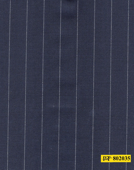 802035/P3-20926 Midnight Blue With White Stripe Jacket Fabric