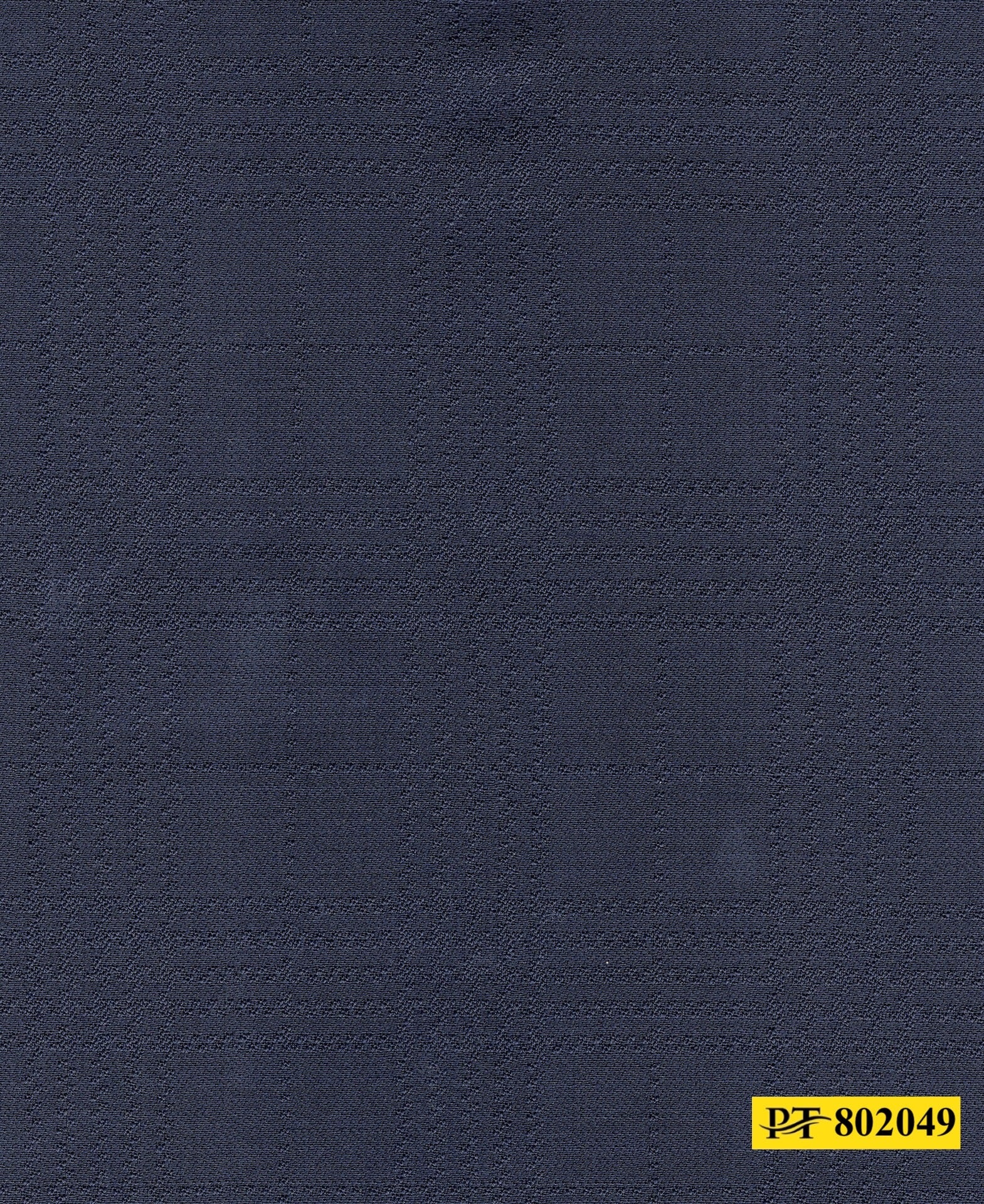 802049/P3-20940 Midnight Blue Self Check Vest Fabric