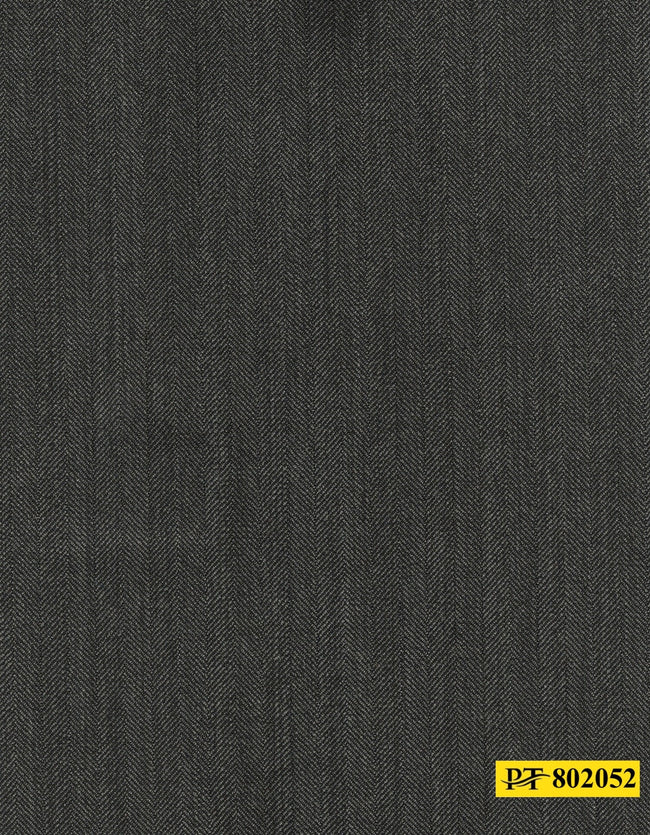 802052/P3-20943 Dark Grey Herringbone Pants Fabric