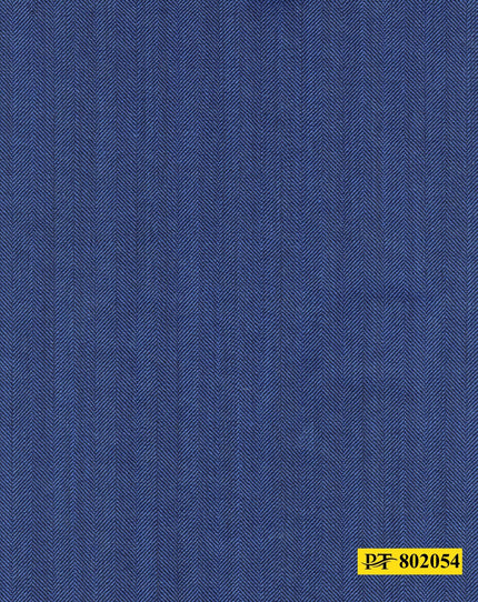 802054/P3-20945 Royal Blue Herringbone Suit Fabric