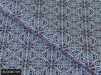 COLOR 109/BLOOM 109 Blue and White Printed Fine Giza Cotton Shirting Fabric