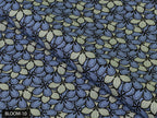 COLOR 10/BLOOM 10 Blue and White Floral Printed Fine Giza Cotton Shirting Fabric