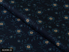 COLOR 26/BLOOM 26 Blue Floral Printed Fine Giza Cotton Shirting Fabric