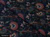 COLOR 27/BLOOM 27 Blue and Red Floral Printed Fine Giza Cotton Shirting Fabric