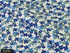 COLOR 4/BLOOM 4 Blue and White Floral Printed Fine Giza Cotton Shirting Fabric