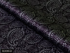 COLOR 63/BLOOM 63 Purple Paisley Printed Fine Giza Cotton Shirting Fabric