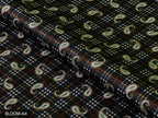 COLOR 64/BLOOM 64 Brown and Black Paisley Printed Fine Giza Cotton Shirting Fabric