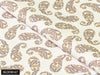 COLOR 67/BLOOM 67 Yellow and White Paisley Printed Fine Giza Cotton Shirting Fabric