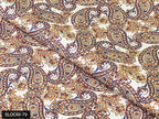 COLOR 79/BLOOM 79 Blue and Red Paisley Printed Fine Giza Cotton Shirting Fabric