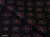 COLOR 8/BLOOM 8 Black and White Floral Printed Fine Giza Cotton Shirting Fabric