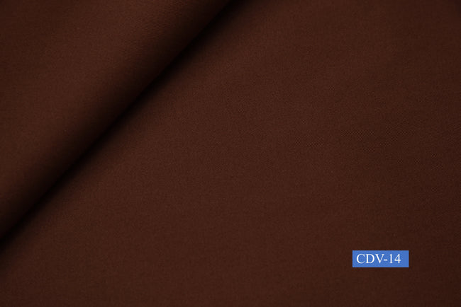 CDV-14/M2-21412 Cinnamon Brown Solid Suit Fabric