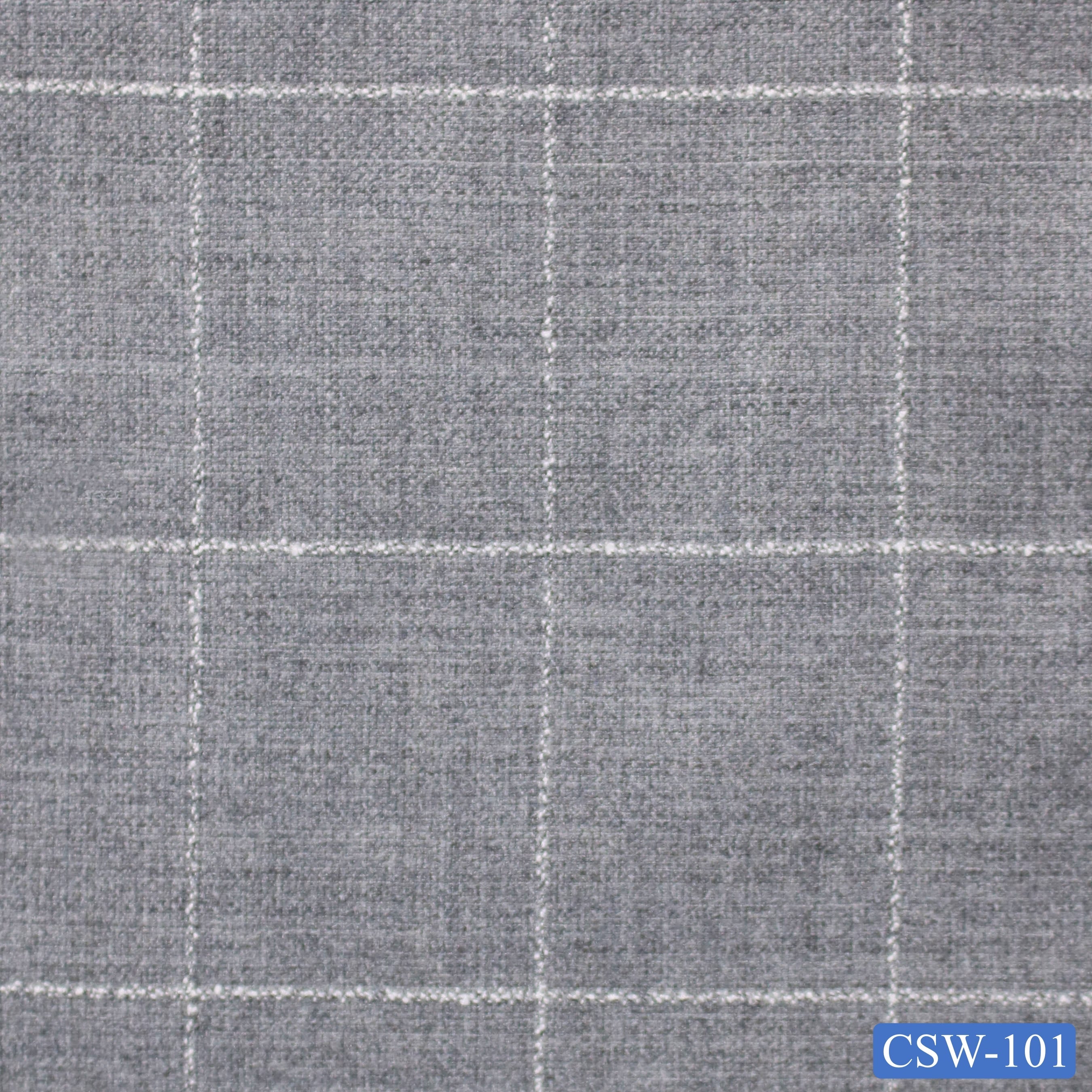 CSW-101/V3-19061 Light Grey Check Suit Fabric