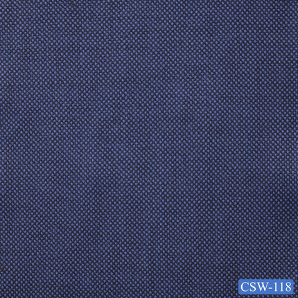 CSW-118/V3-19078 Blue Birdseye Suit Fabric