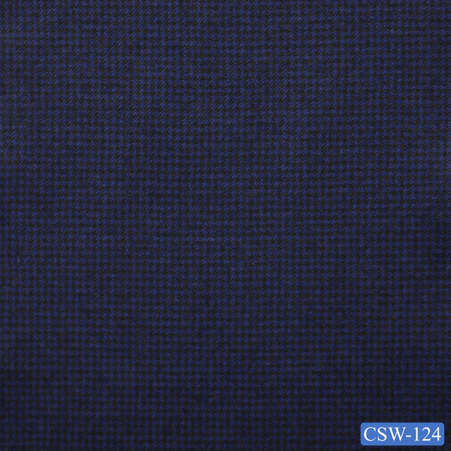 CSW-124/V3-19084 Navy Houndstooth Suit Fabric