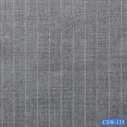 CSW-133/V3-19093 Light Grey Pinstripe Suit Fabric