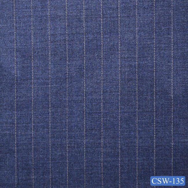 CSW-135/V3-19095 Ash Blue Pinstripe Suit Fabric