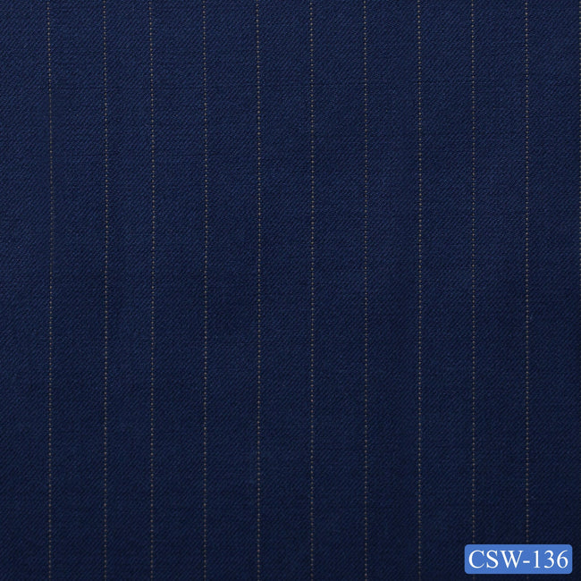 CSW-136/V3-19096 Royal Blue Pinstripe Suit Fabric