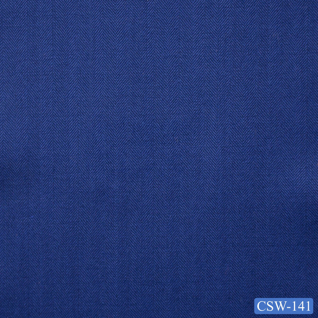 CSW-141/V3-19101 Royal Blue Herringbone Suit Fabric