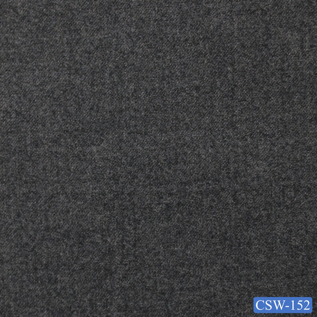 CSW-152/V3-19112 Medium Grey Solid Flannel Suit Fabric