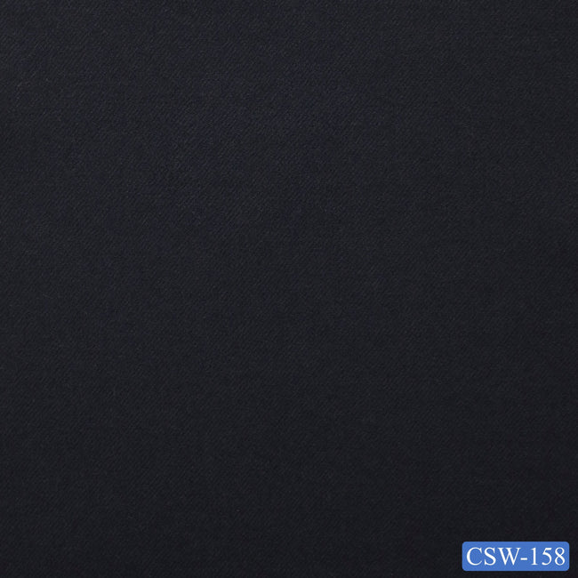 CSW-158/V3-19118 Dark Blue Solid Flannel Suit Fabric