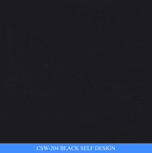 CSW-204/V3-19123 Black Self Design Suit Fabric